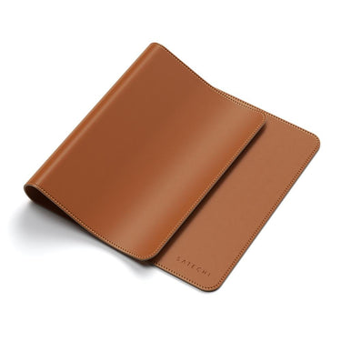 satechi eco leather deskmate brown